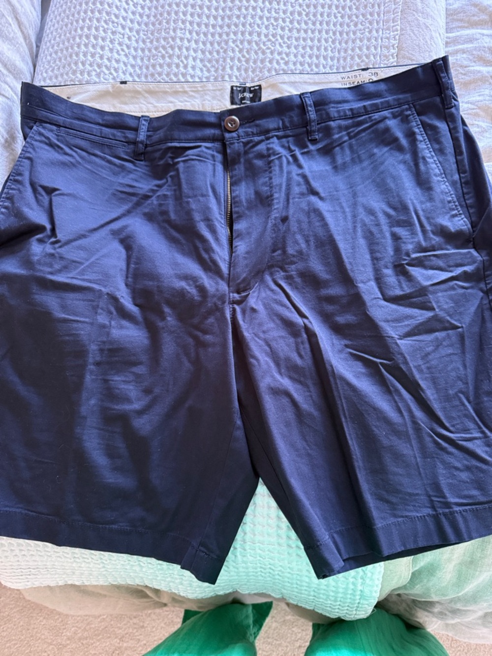 J. Crew Navy Flat-Front Men's Shorts